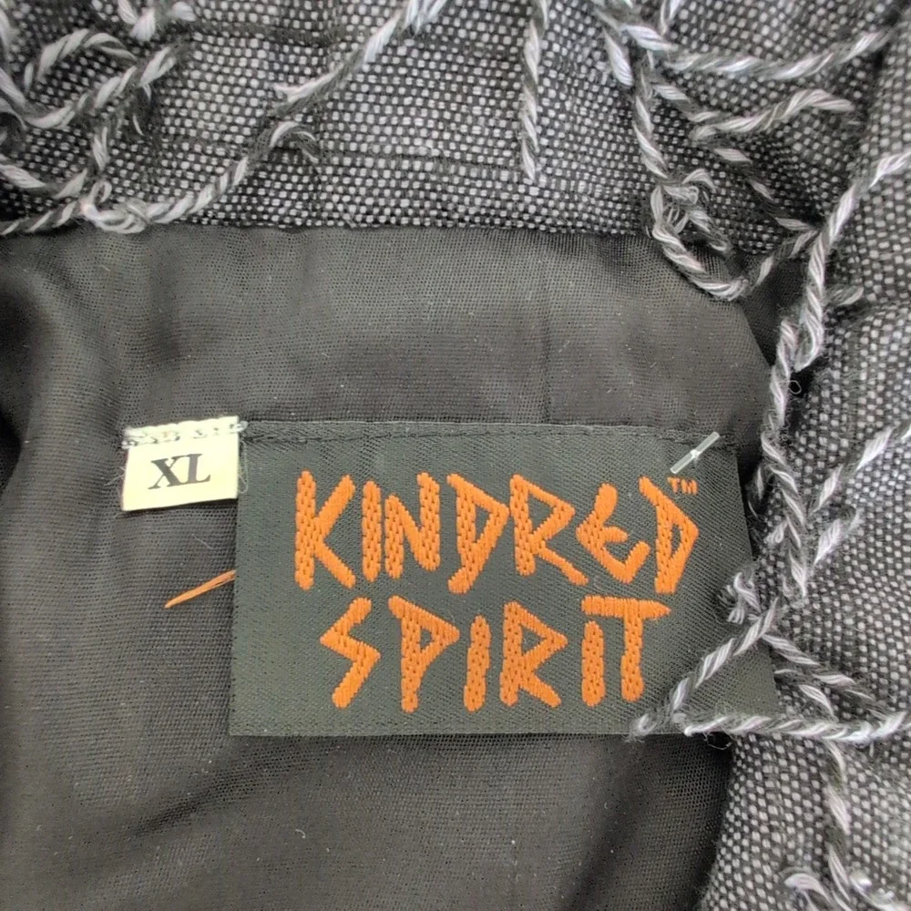Kindred Spirit Unique Textured Fringe Jacket XL Wearable Art Lagenlook Eclectic‎